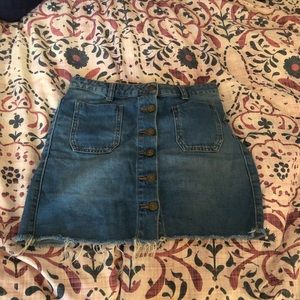 Urban Outfitters Denim Button Skirt